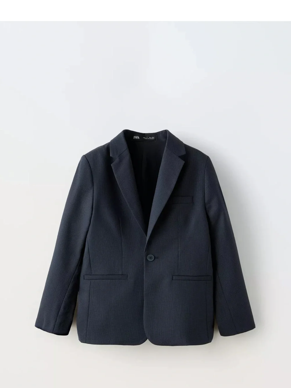 Zara Boys Dark Navy Single-Button suit